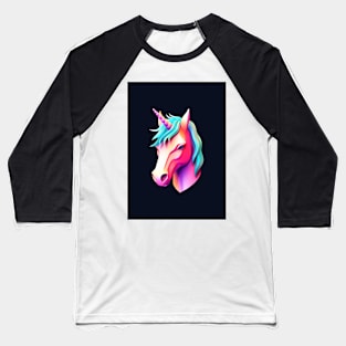 Digital Unicorn Baseball T-Shirt